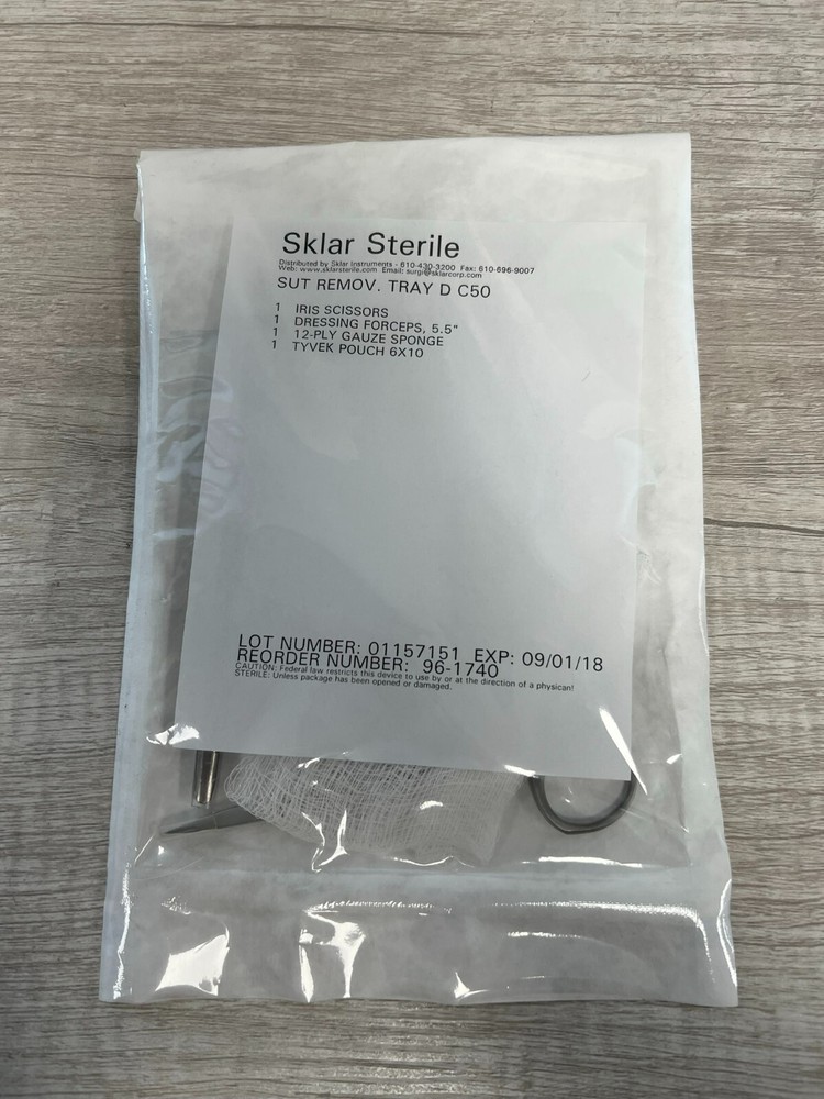 Sklar Suture Removal Tray D C50