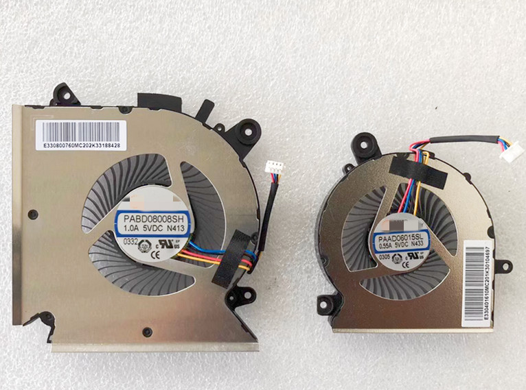 CPU GPU Cooling Fan For MSI GF63 GF65 WF65 MS-16W1 W2