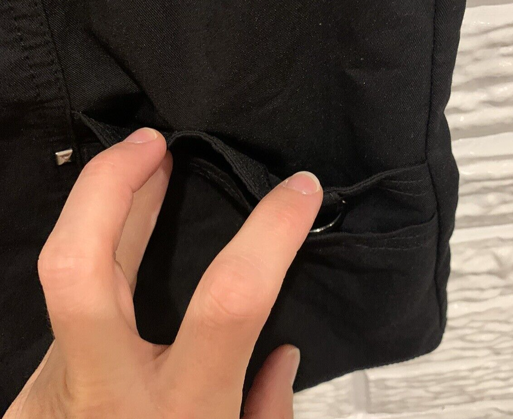 Scrubstar Ultimate Black Scrub Top Size Small Polyester/Rayon/Spandex, Pockets