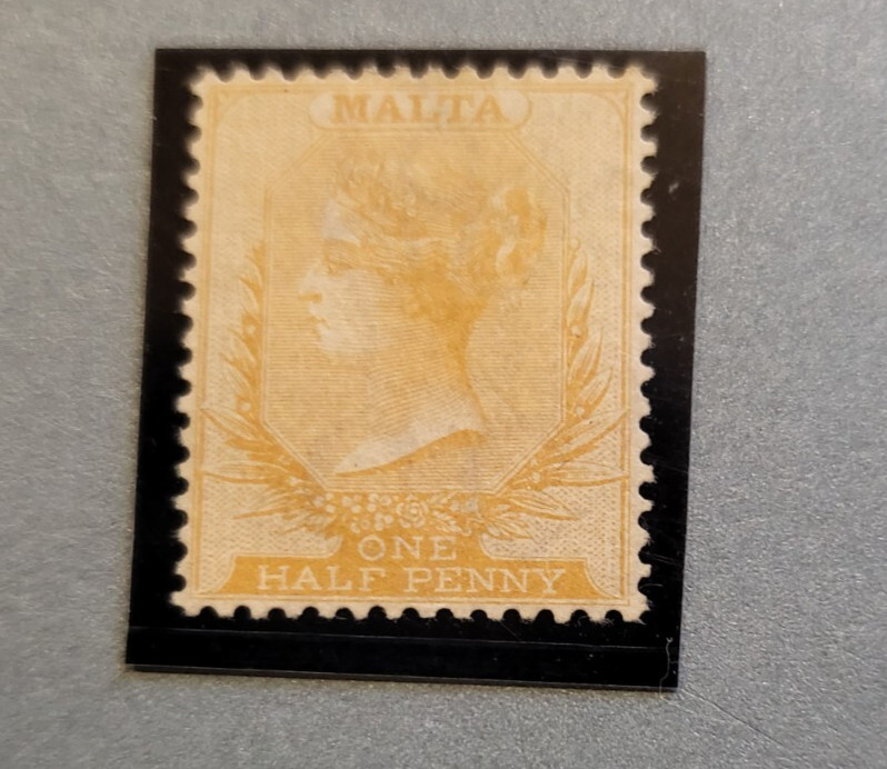 Stamps Malta Scott #3h MNG hinged with certification