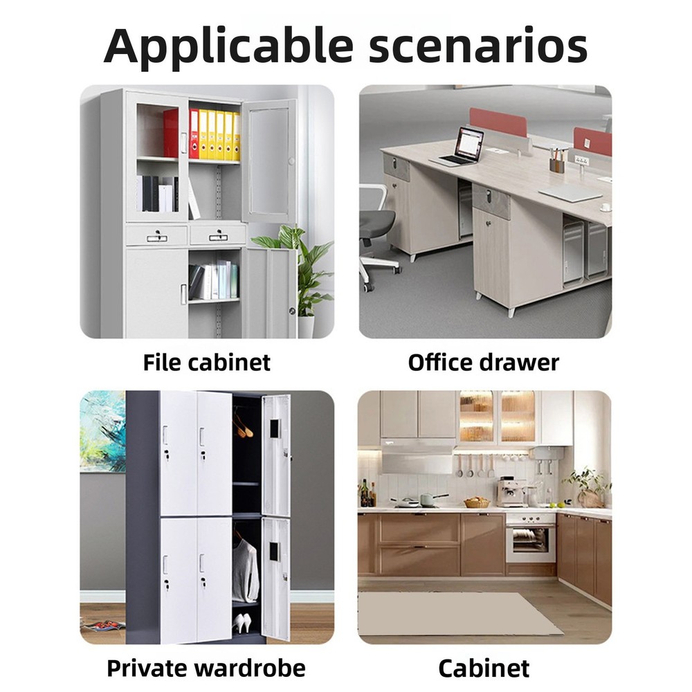 Combination Cabinet Cam Lock 3 Digits Password Coded Drawer Lock Black