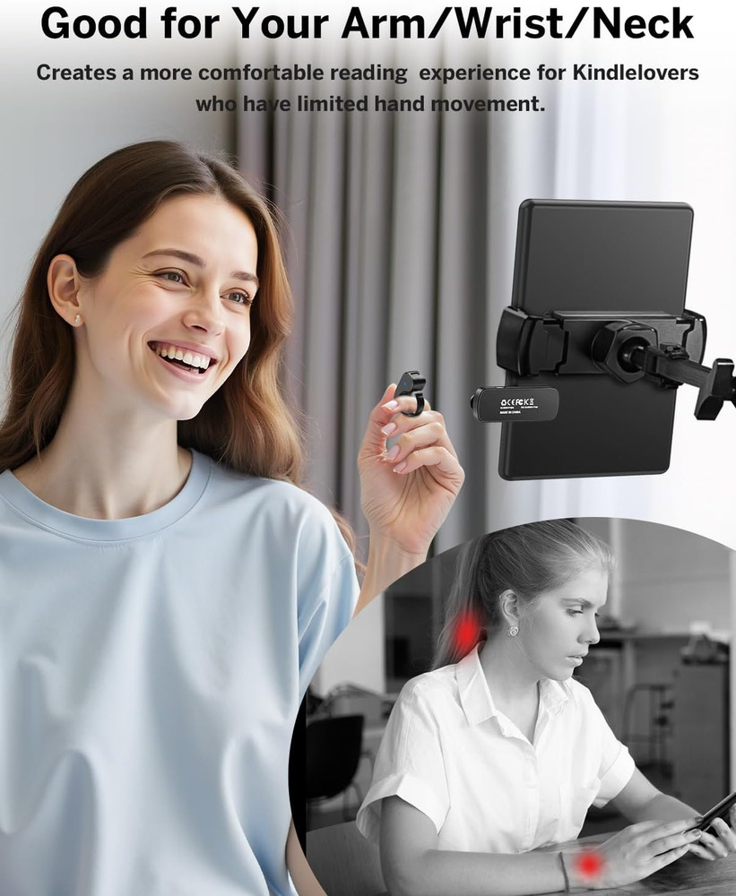 Wireless Kindle Page Turner Remote Control Clip for eReader iPad Tablet