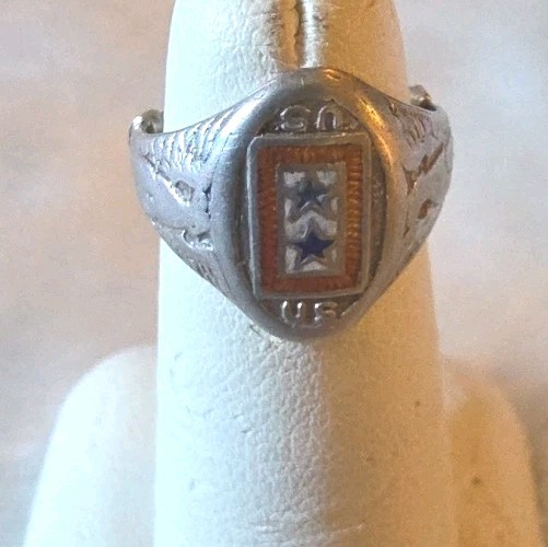 WWII Sons In Service Sterling Ring