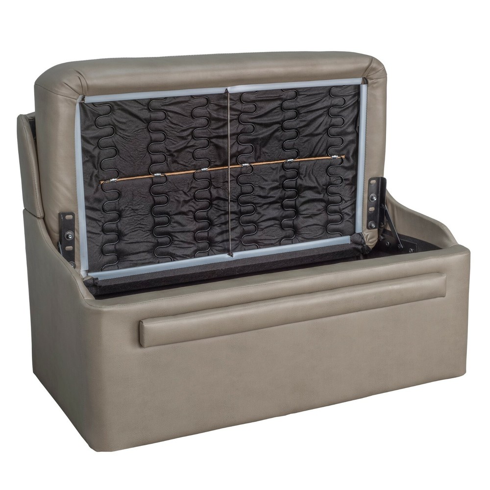 RecPro RV Dinette Seating Set 2 Dining Booths With Table And Surface Mount Legs