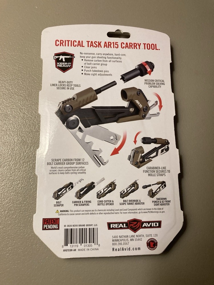 Real Avid Gun-Tool Core Keep It Ready Modern Critical Task Carry Tool New
