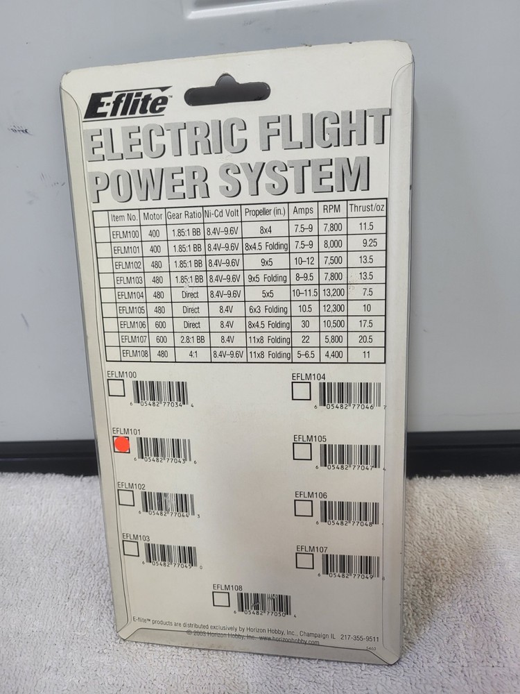 Eflite eflm101 Electric Flight Power System