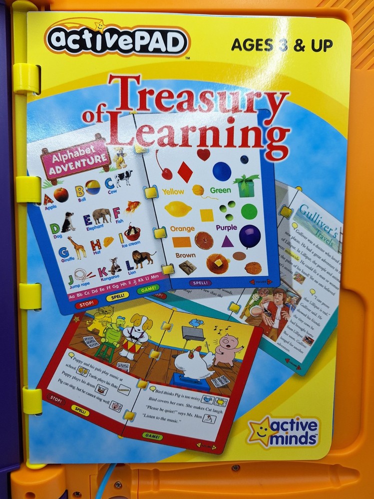 Active Minds ActivePAD (2003) With Treasury Of Learning - Tested Works Great