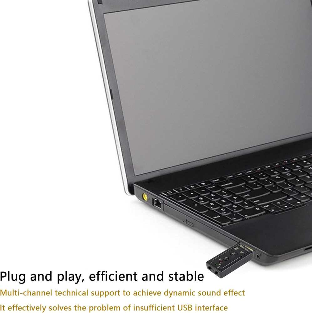 7.1 Channel USB External Sound Card Audio Adapter