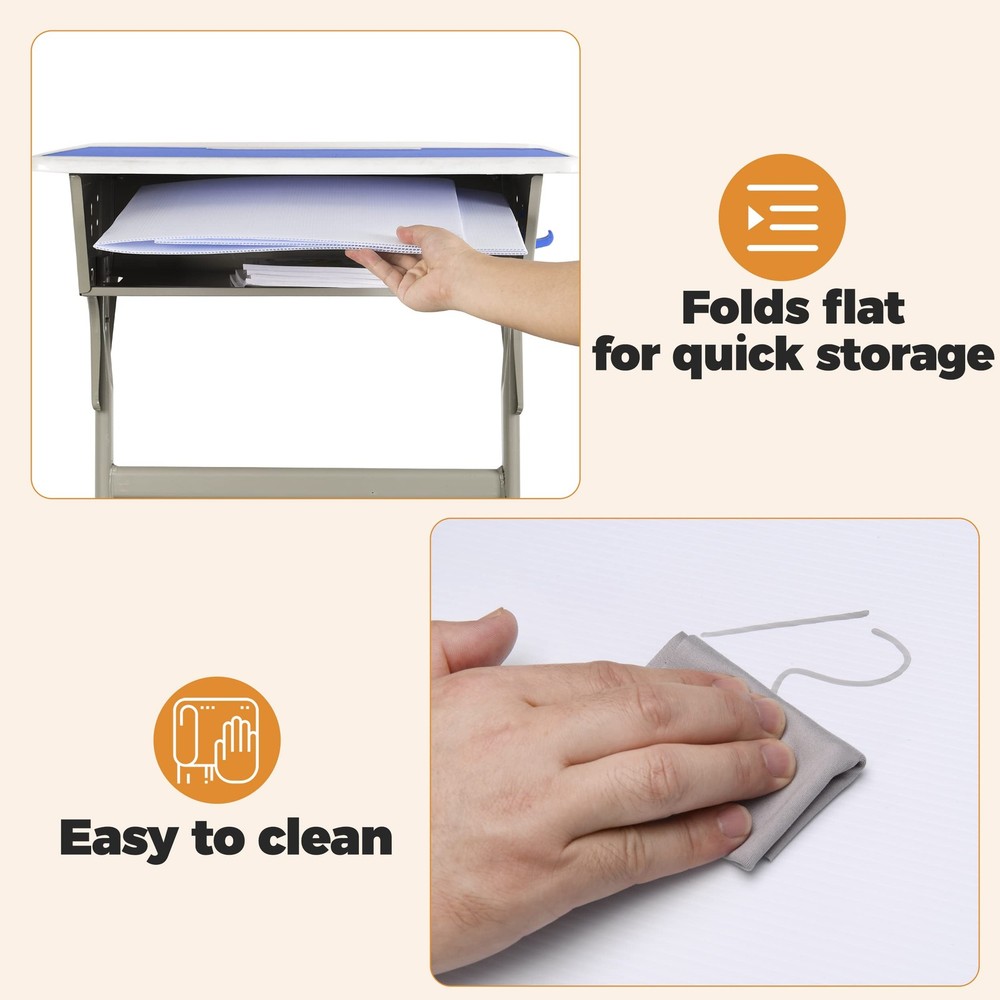 4 PCS Classroom Privacy Shields Student Desks Plastic Divider Study Carrel
