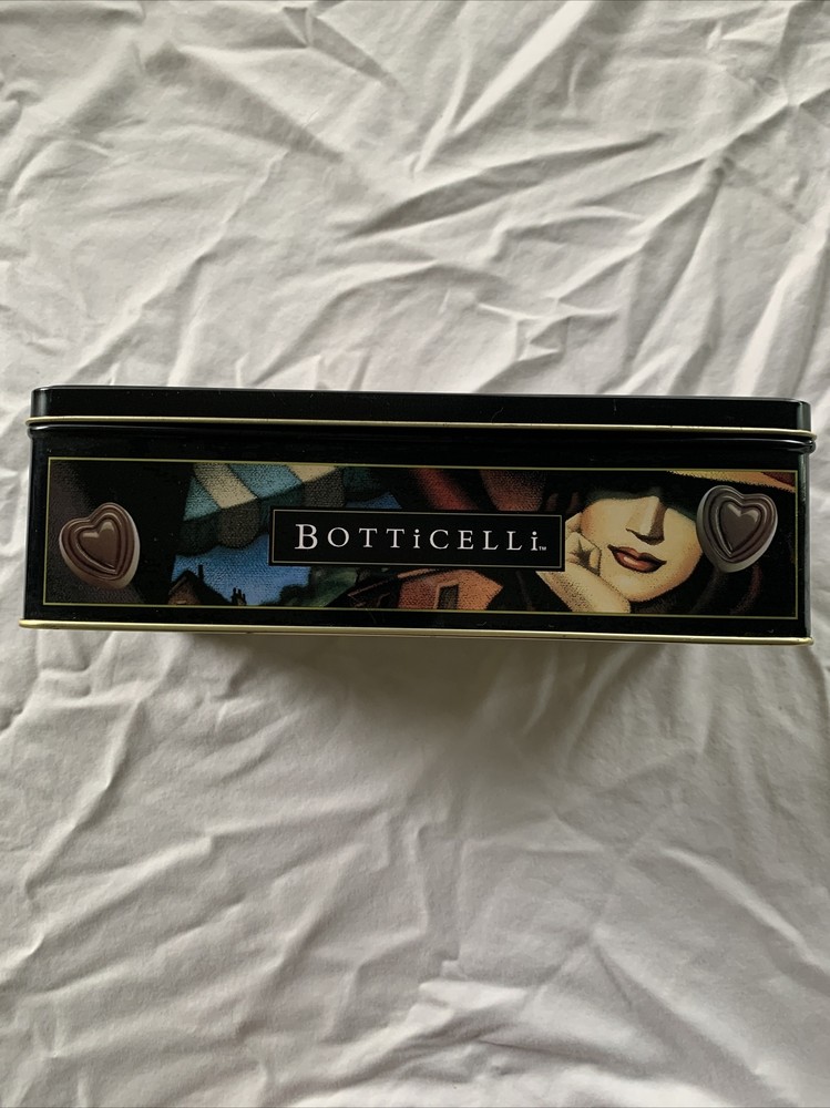 Botticelli Fine Sculptured Belgian Hearts Tin