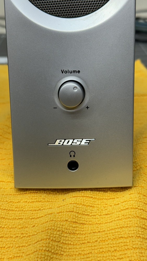 Bose Companion 2 Silver Black Multimedia Computer Speakers Work Great W/ Cable🔥