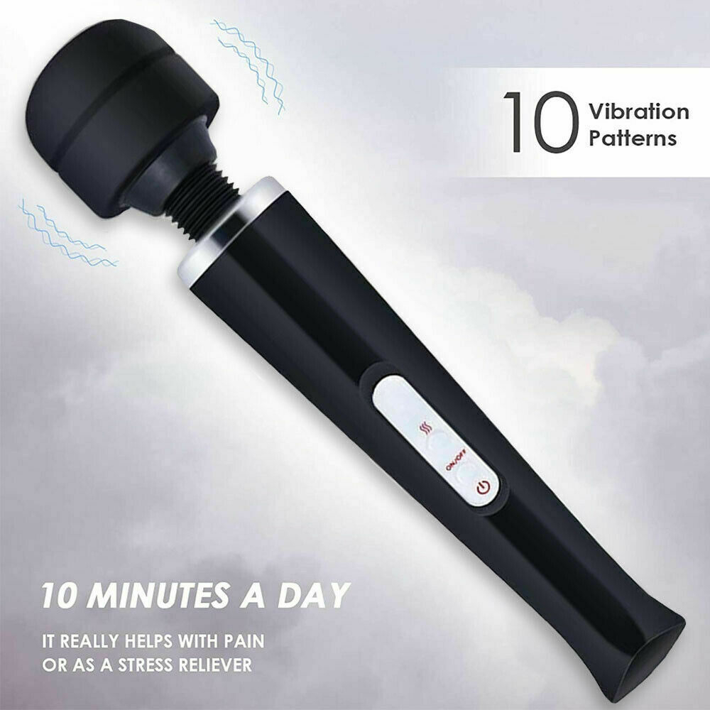 Multi-Speed Large Powerful Handheld Wired Massager Wand Full Body Magic Therapy