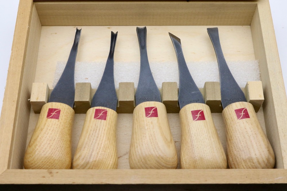 FLEX CUT STANDARD 5 PIECE PALM SET 3214 CARVING GOUGES