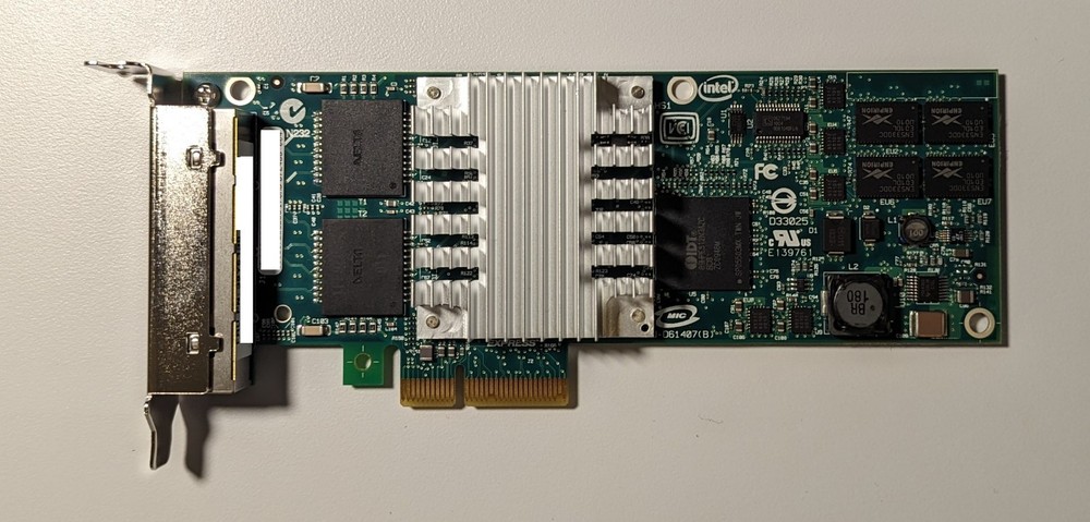 Intel® PRO/1000 PT Quad Port Low Profile 82571EB Gigabit Ethernet Controller