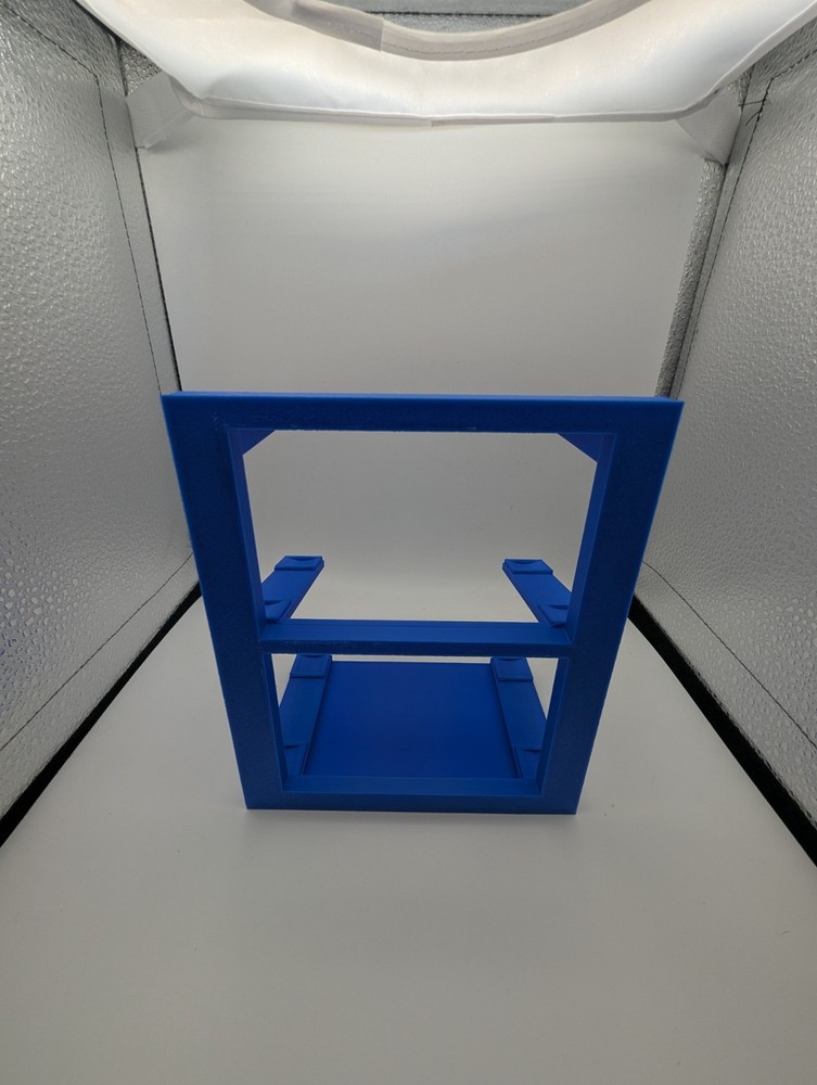 3D Printed 3 Tier 1/24 Diecast Display Stand (Blue)