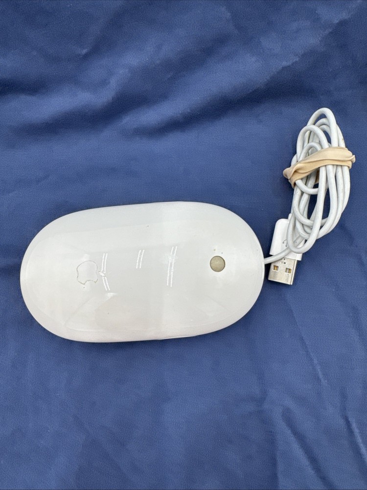 Authentic Apple A1152 white Mighty Mouse USB Wired