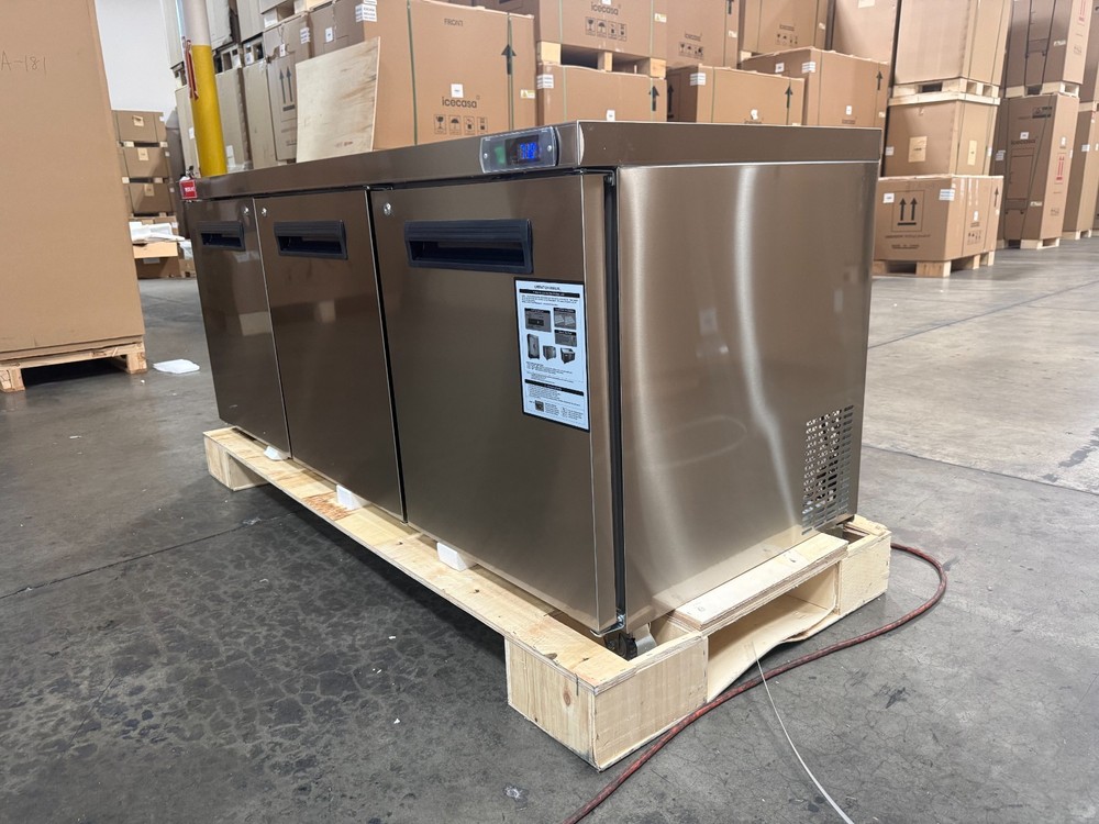 WESTLAKE 72" 3-Door Worktop Refrigerator - SCRATCH