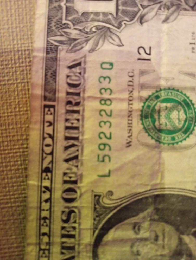 1Dollar Bill ERROR!! ERROR!!! 2013SERIES ( On Sale Hurry Up!!!)