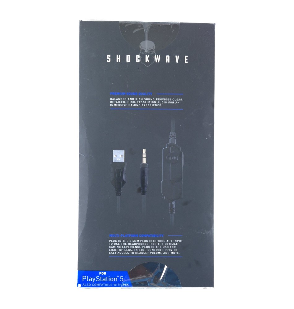 Shockwave Omega Pro Immersive Sound Gaming Headset New