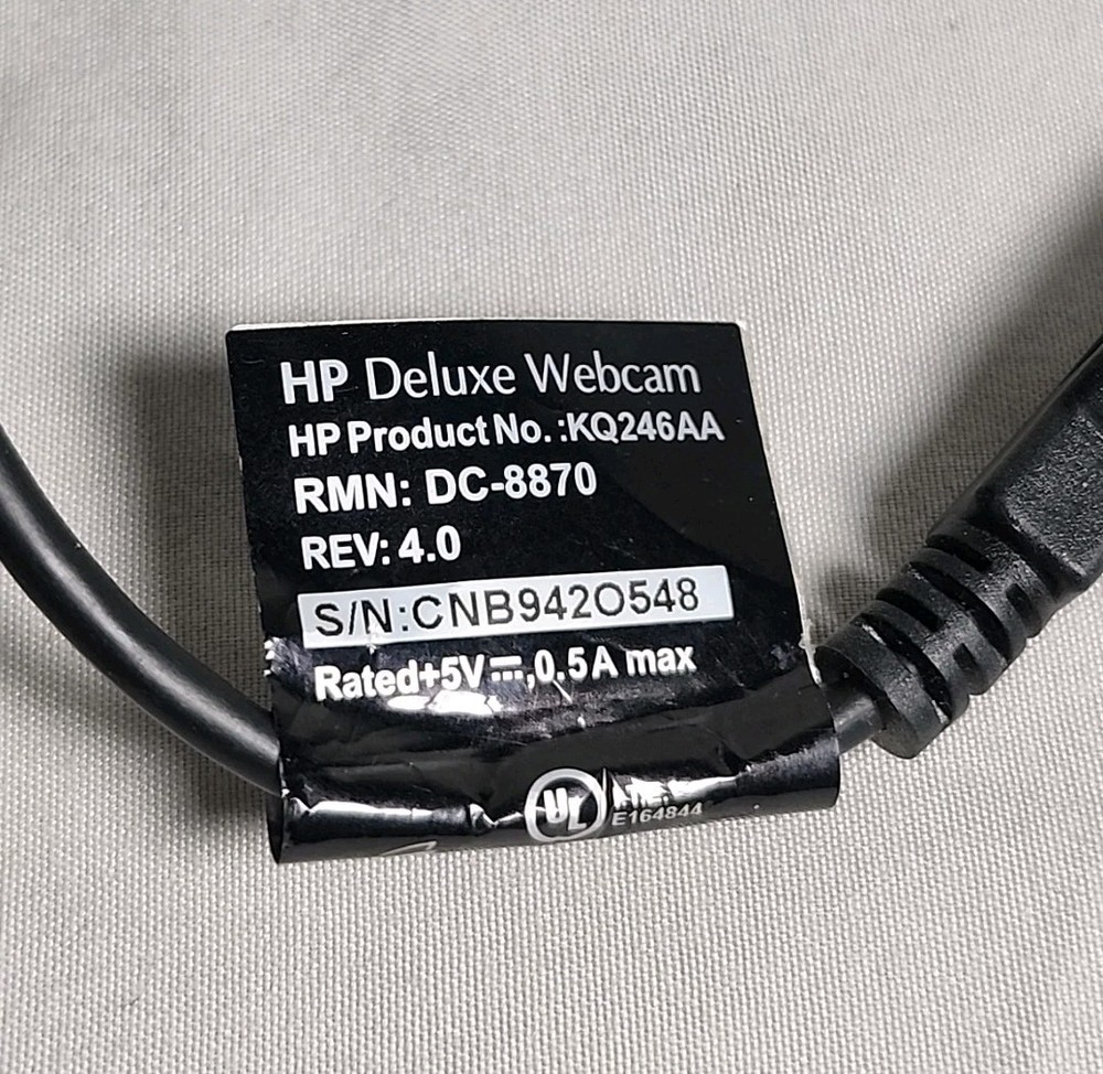 Used HP Deluxe Webcam Model KQ246AA