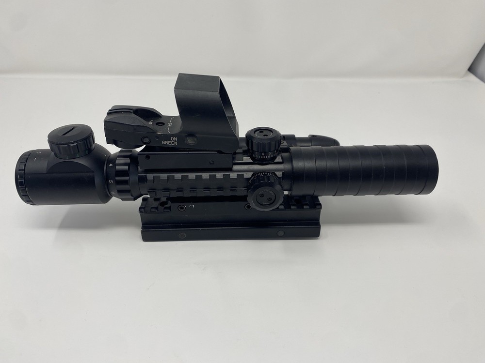 PINTY 3-9x32EG Rangefinder Scope Green Dot Laser Red Dot