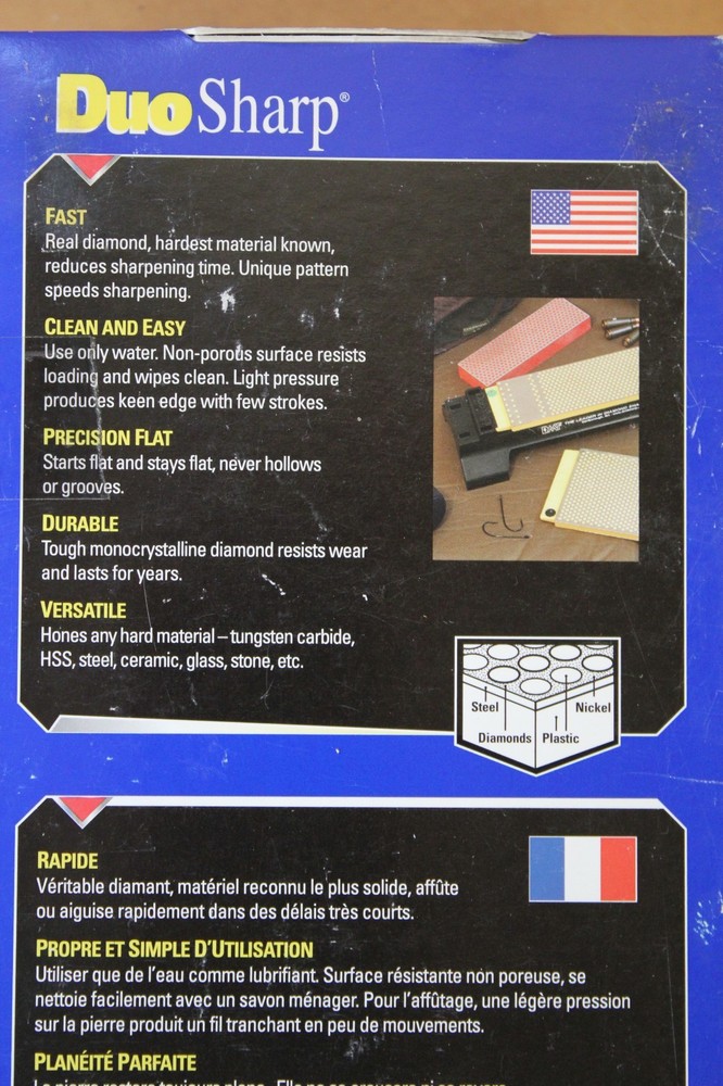 DMT DUO SHARP SHARPENING SYSTEM W/ 2 WHETSTONES BLUE/BLACK & GREEN/RED