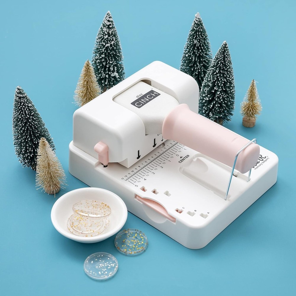 We R Disc Cinch Book Binding Tool-White/Pink Memory Keepers Punch Press