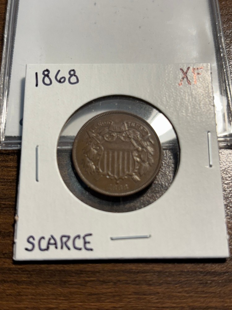 1868-P Two Cent Piece 2C EXTRA FINE (XF)