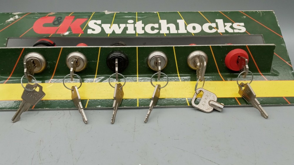 6 NOS C & K KEYED SWITCH LOCKS / SWITCHLOCKS