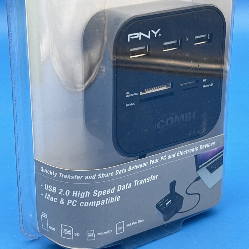 New PNY Multi Slot USB & Flash Card Reader