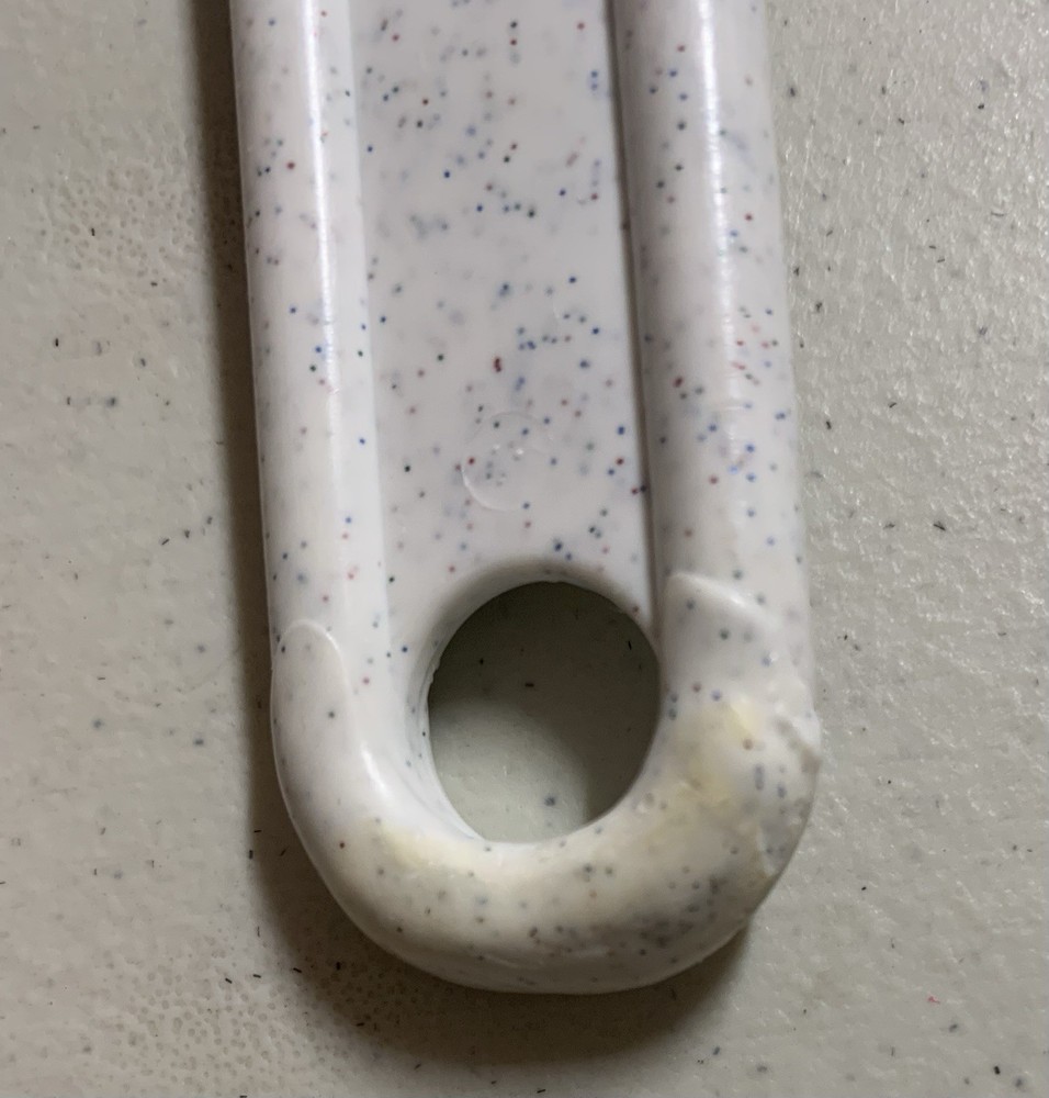 Vintage Tupperware Spagetti Fork/Strainer Speckled