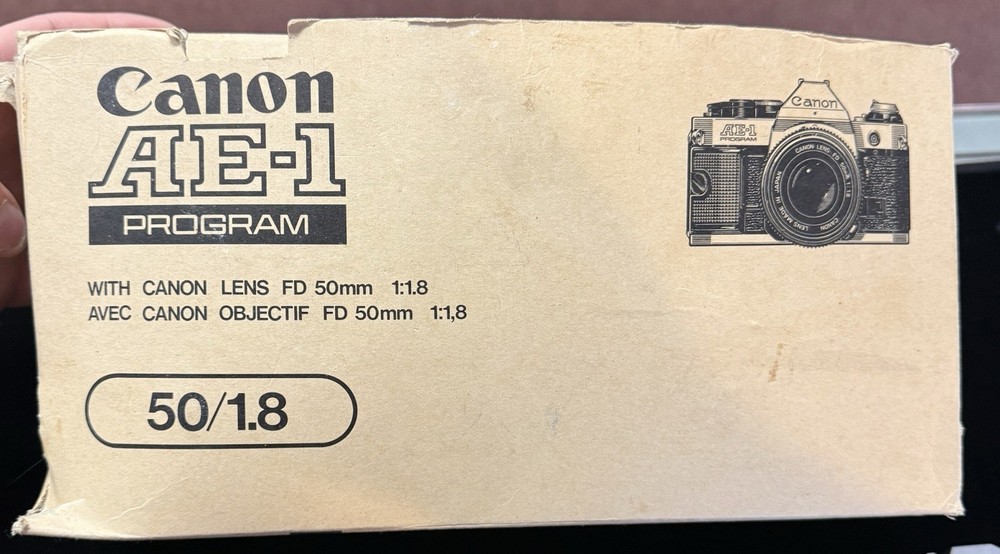 CANON AE-1 PROGRAM Camera, Lens, Flash W/Box