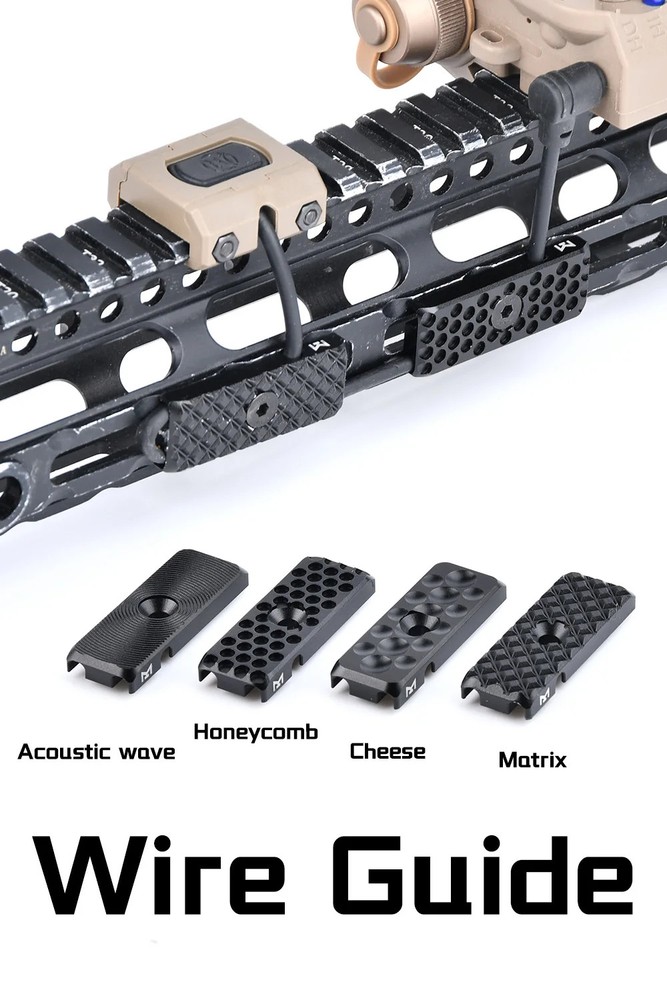 Wire Guide Cable Management For Mlok Keymod System laser flashlight Switch Wire