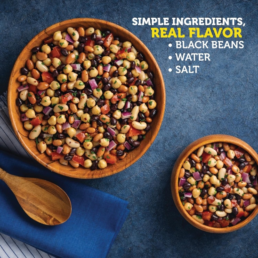 Black Beans 15.5 Ounce Cans 8 Count Value Pack for Cooking