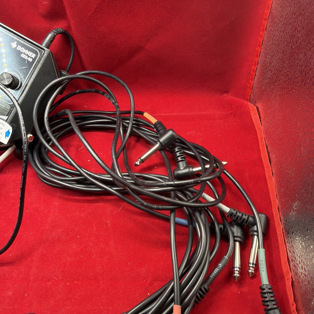 Electronic Drum Sound Module Donner DED-80 Cable Power Supply Wirring Cables