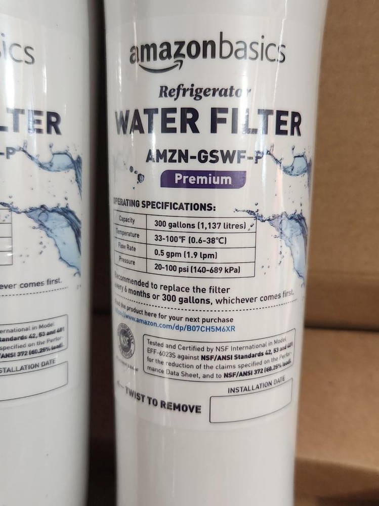 GSWF Premium Refrigerator Water Filter Cartridge Replacement for GE 2 Pack