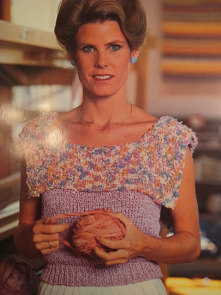 Ribbon Knits Susan Starr SWEATERS COLLARED CLASSICS 3 Square Neck Pullovers