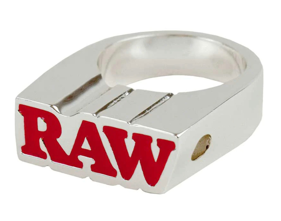 RAW Silver Smoker Ring FREE SHIPPING
