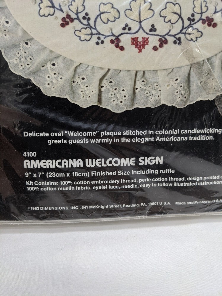 Dimensions Americana Welcome Sign 4100 Kit