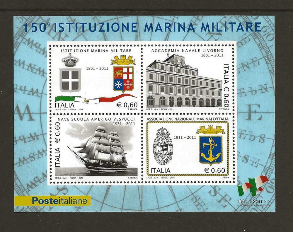 2011 Italy 150th anniversary Unification Minisheet SG MS3347 Unmounted mint