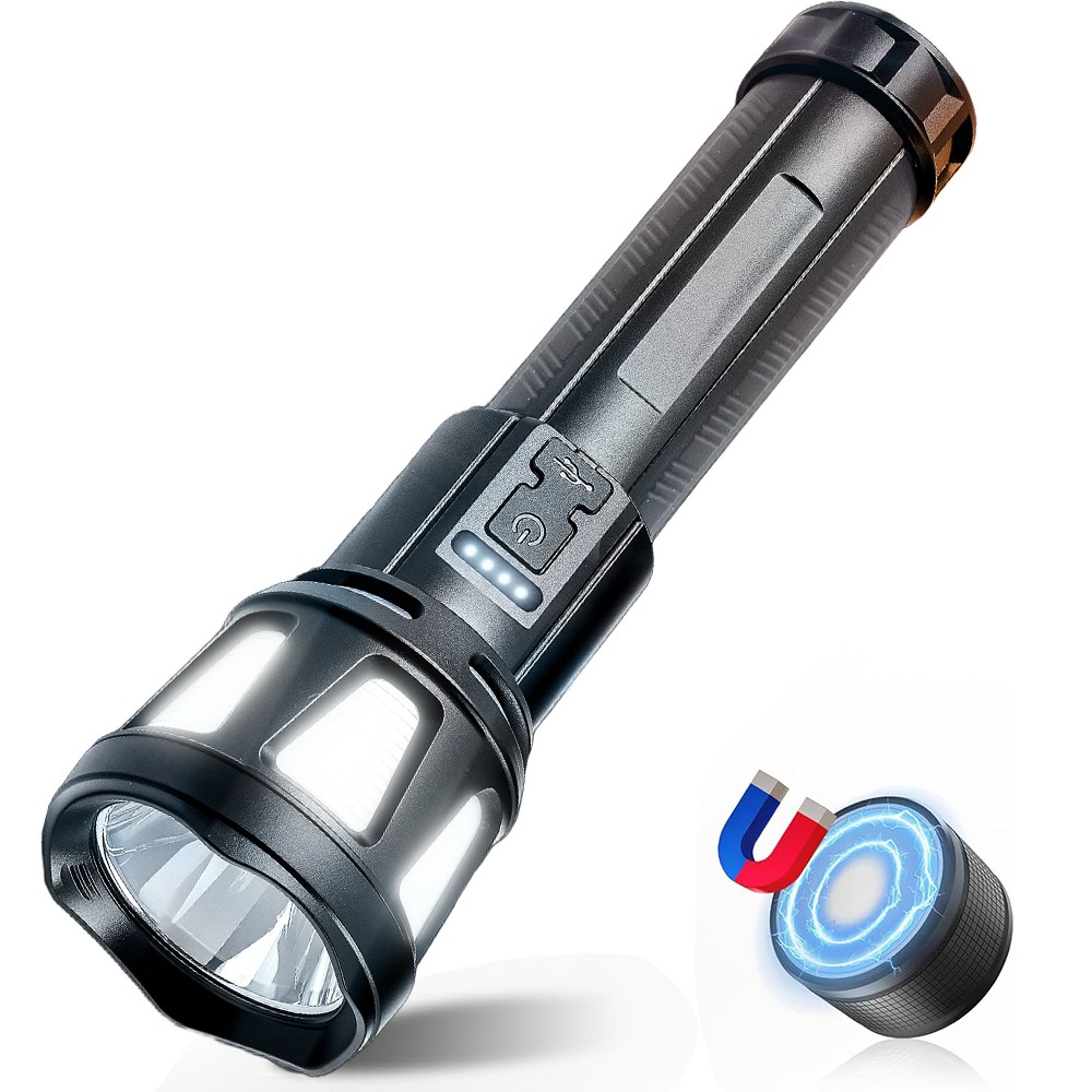 35000000 Lumens Super Bright LED Tactical Flashlight Rechargeable LED Work Light
