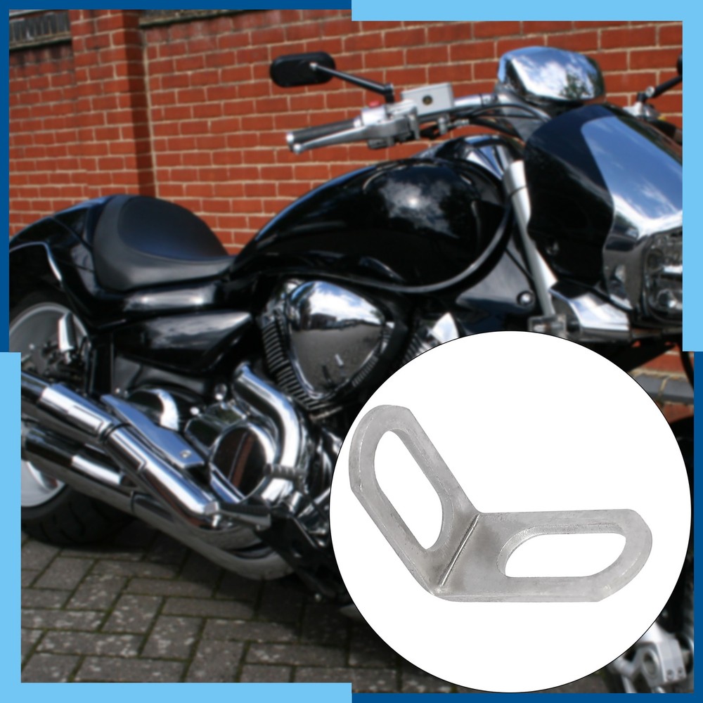 Universal Pack (1) 23mm 0.9" Motorcycle Exhaust Pipe Bracket L Shape Muffler