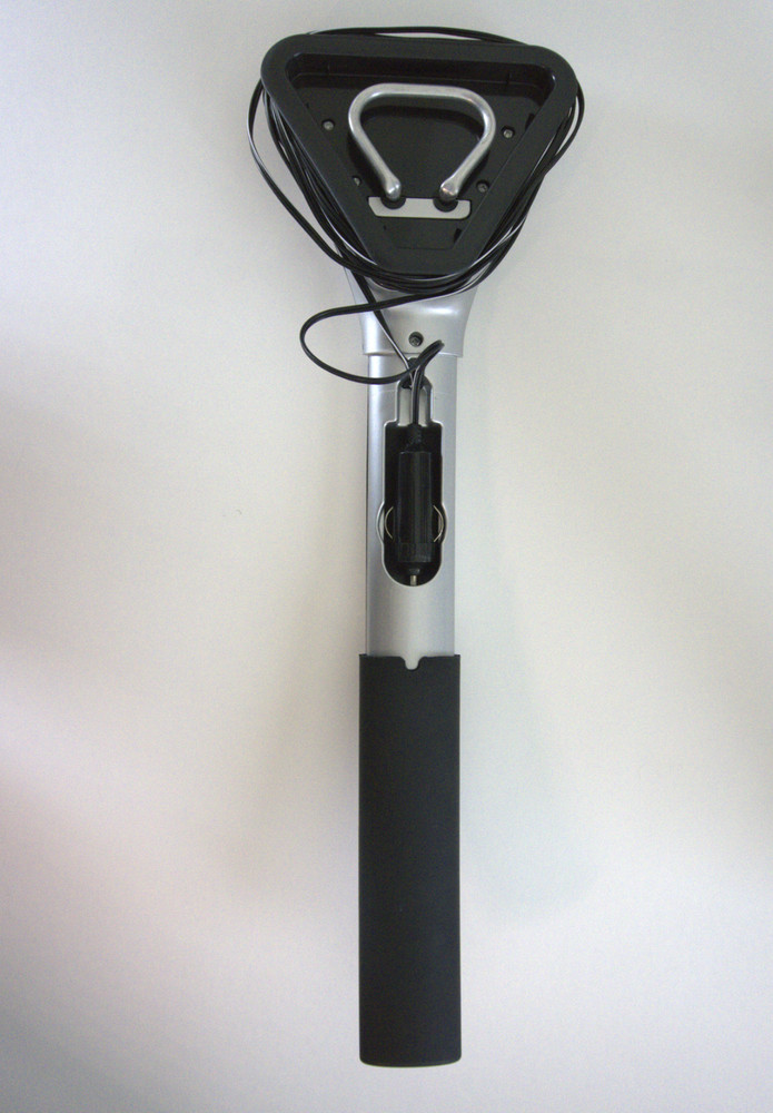 Brookstone Heated Electric Windshield Ice Scraper LED Light Snow Ice Melter