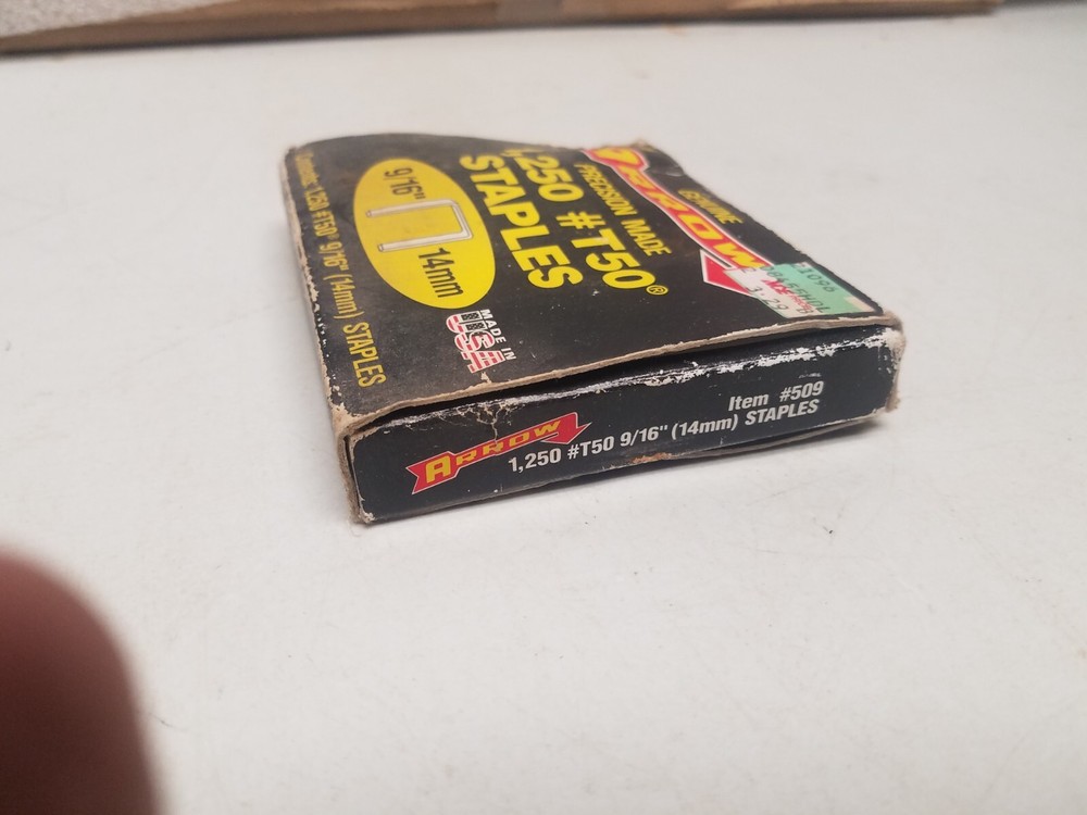 500 #T50 9/16" Arrow Staples