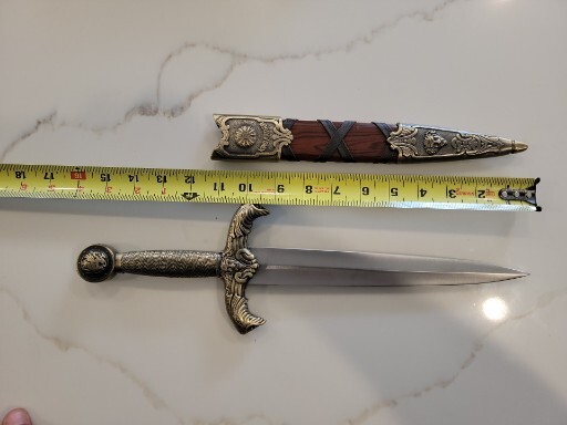 King Arthur’s Dagger - Double Edged Blade - New