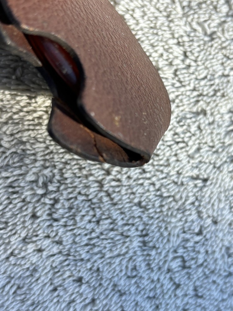 Vintage Shell Leather FOLDING MAGNIFYING GLASS Loupe