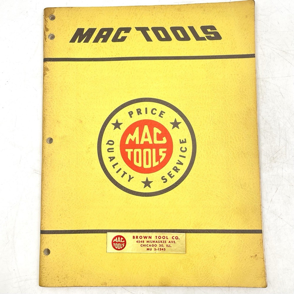 Mac Tools Catalog No 63 & Price List 1963