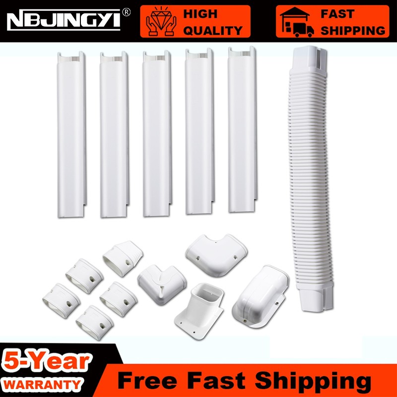 3" x 9.5 Ft PVC Line Set Cover for Mini Split AC Ductless System