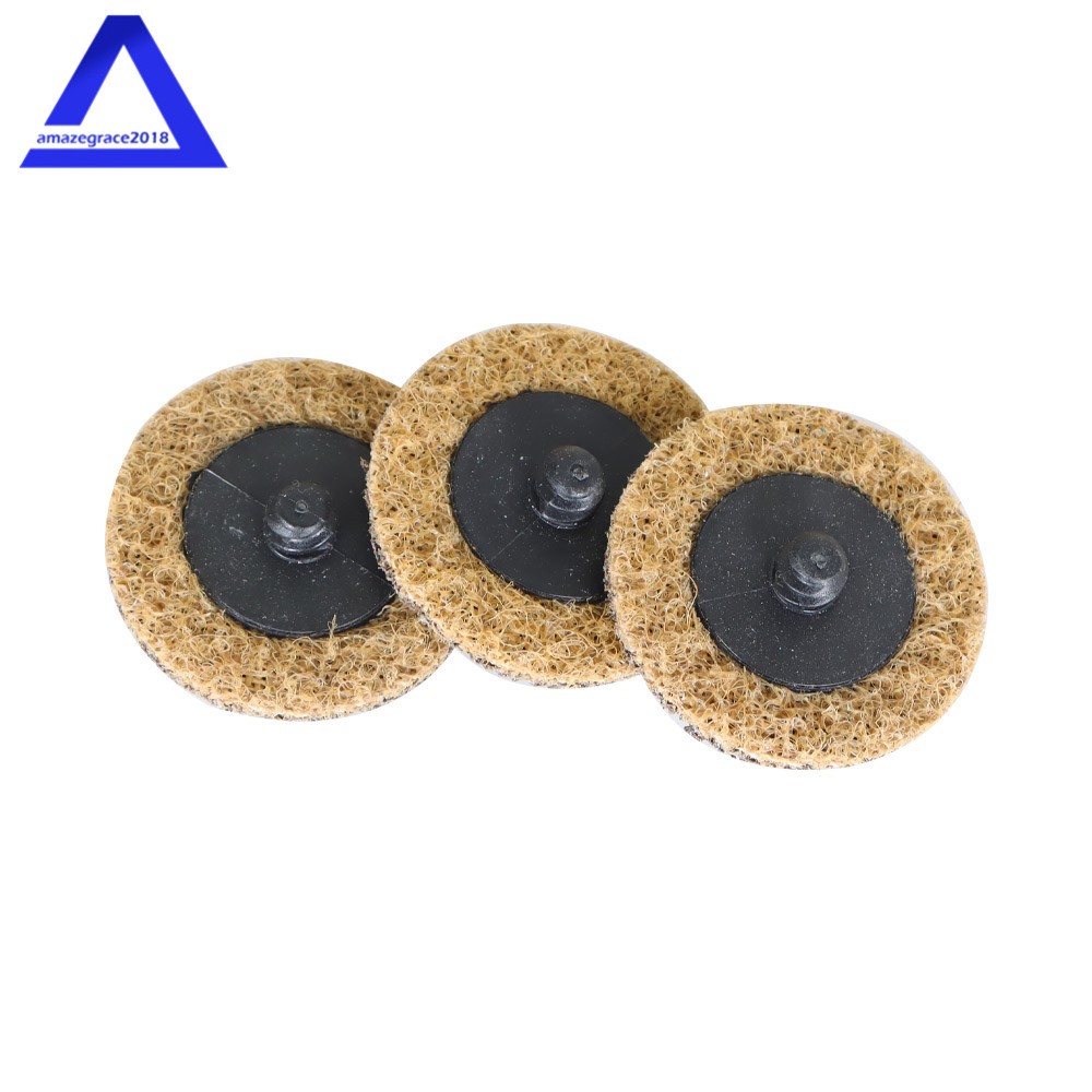 50× 2" Coarse Surface Conditioning Discs Roll Lock Die Grinder Sanding Pads US