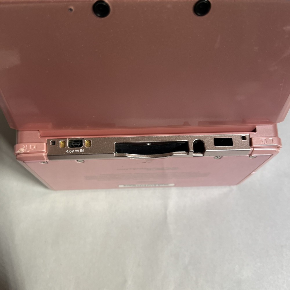 Nintendo 3DS Pearl Pink Handheld Handheld Console System CTR-001 Tested